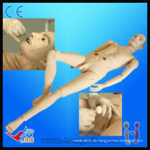 Fortgeschrittene medizinische Voll-funktionale ältere männliche Patient Modell medizinische männliche Krankenpflege Modell menschliche Puppe